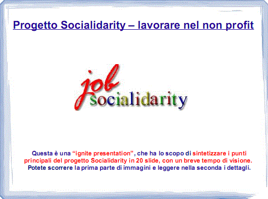 presentazione socialidarity